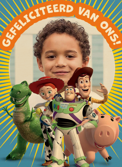 Toy Story felicitatie fotokaart