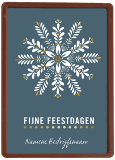 Kerstkaart zakelijk sneeuwvlok