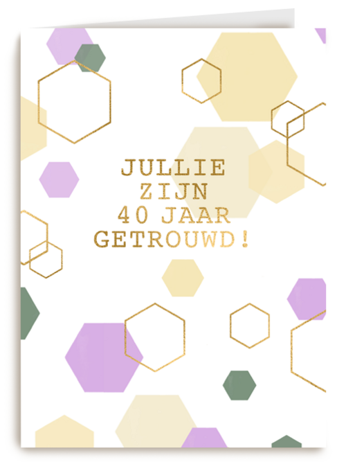 Kaart Hallmark | Huwelijksjubileum | Jullie Zijn 40 Jaar Getrouwd