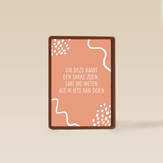 laat me weten als ik iets kan doen kaart