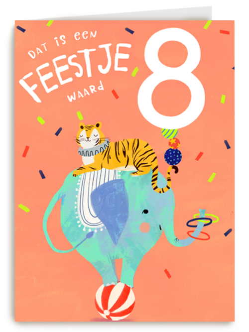 Dat is een feestje waard verjaardagskaart