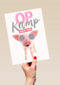 Op kamp kaart Biggetje met zonnebril have fun