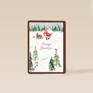 Prettige kerstdagen van de kerstman