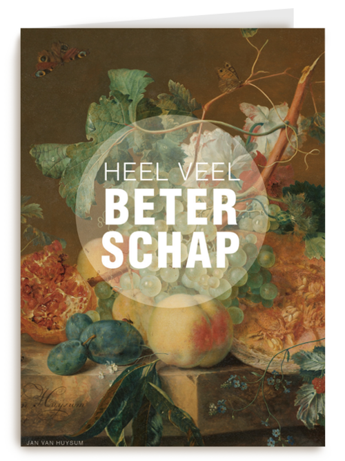 studio art kaart van schilderij  jan van huysum beterschap
