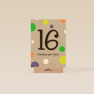 Verjaardagskaart 16 tiener jongen woohoo for you