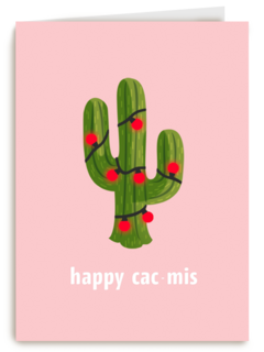 Kerstkaart happy cac mis