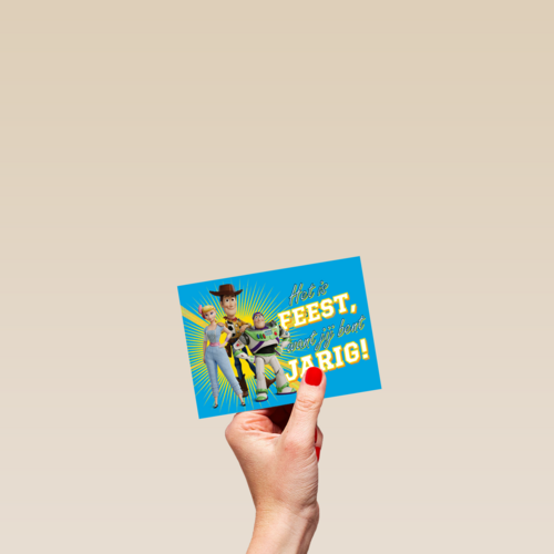 Toy Story kaart het is feest