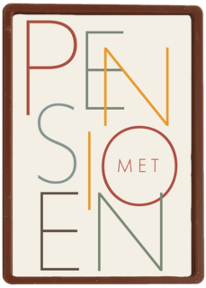 Pensioen kaart met pensioen