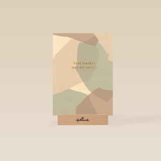 Condoleance kaart abstracte vlakken