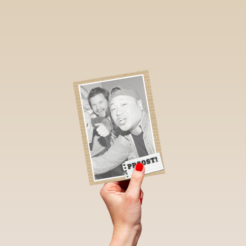 fotokaart staand proost