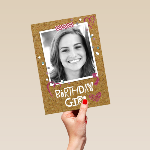 prikbord foto birthday girl