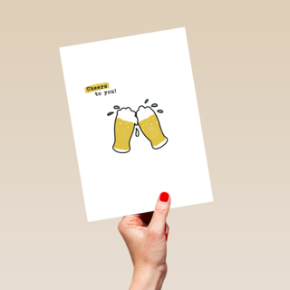 Verjaardagskaart Cheers To You Beer