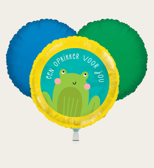 Ballonnentros Opkikker Groen Blauw