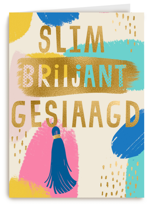 Kaart Hallmark | Diploma | Geslaagd Kaart Slim Briljant Geslaagd