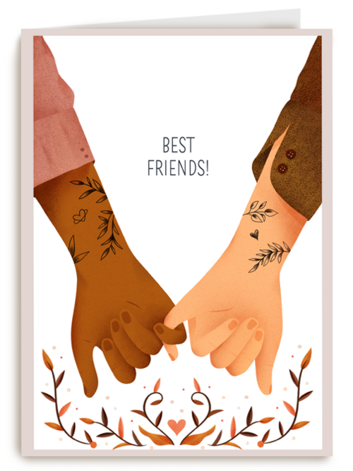 Complimentkaart best friends