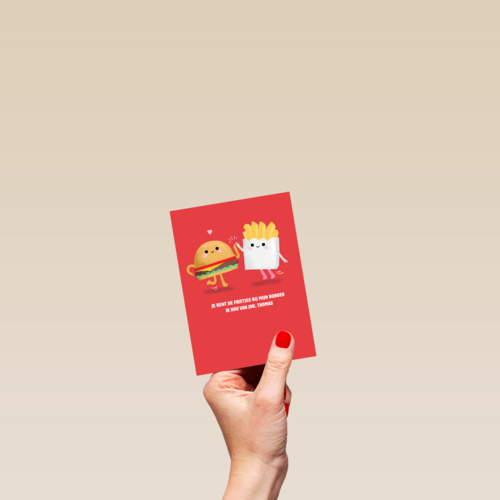 Frietjes bij mijn burger