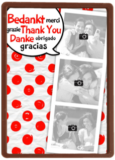 fotokaart rode stippen bedankt thank you danke