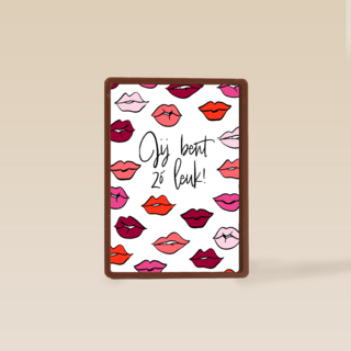 Valentijn kusjes jij bent zo leuk