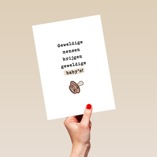 Geboortefelicitatie geweldige ouders geweldige baby's