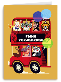 Verjaardag Bus Met Dieren