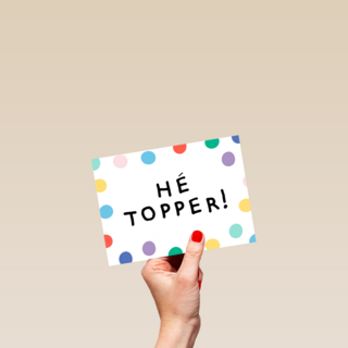 compliment kaart hee topper