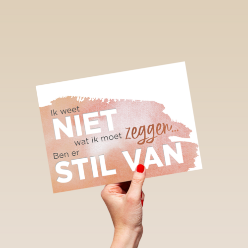 ik weet niet wat ik moet zeggen
