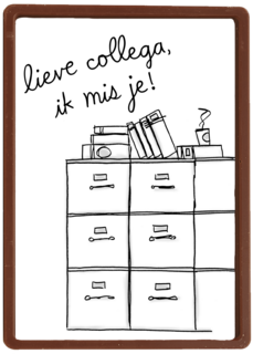 Missen kaart Lieve collega ik mis je