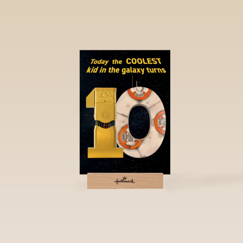 Star Wars verjaardagskaart 10 jaar