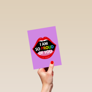 I am so proud of you lips
