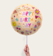 Ballon Happy Birthday Girlz Multi