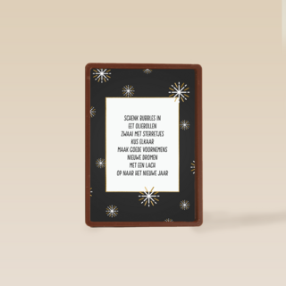 nieuwjaarskaart quote schenk bubbels in