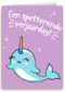 een narwal op je spetterende verjaardag