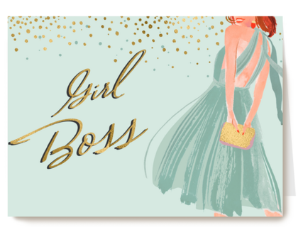 promotie kaart girl boss