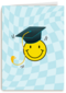 Geslaagd smiley blauw