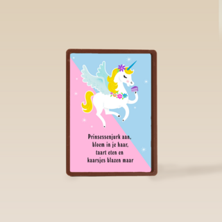 unicorn prinsessenjurk aan