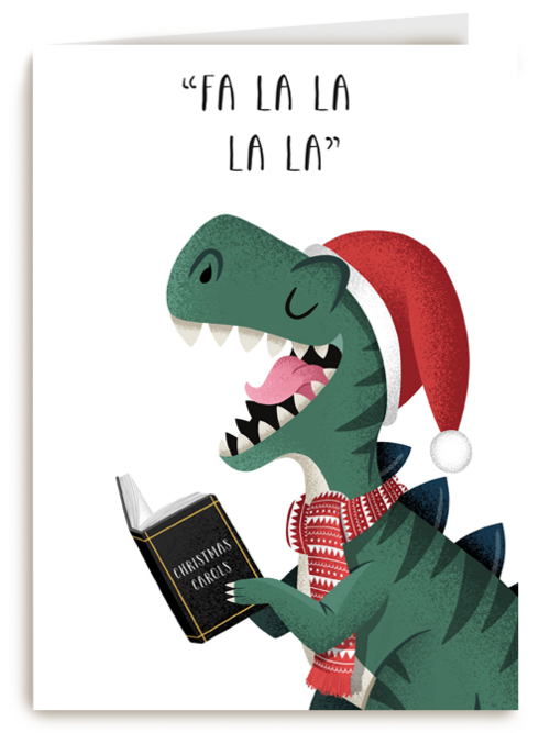 Trex zingt kerstliedjes