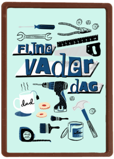 vaderdag kaart gereedschap