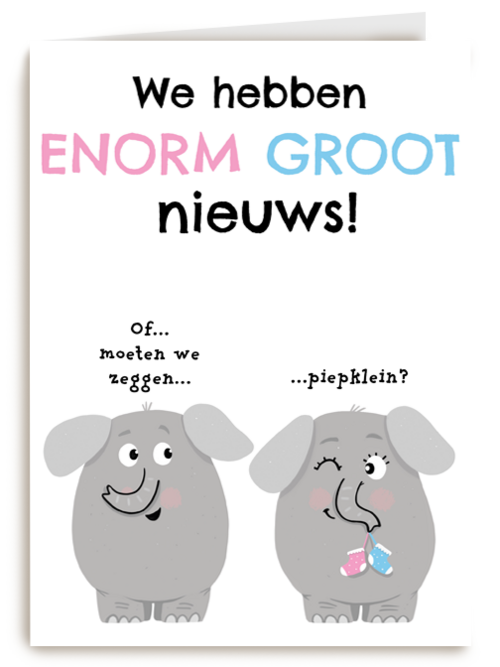 zwangerschap we hebben enorm groot nieuws