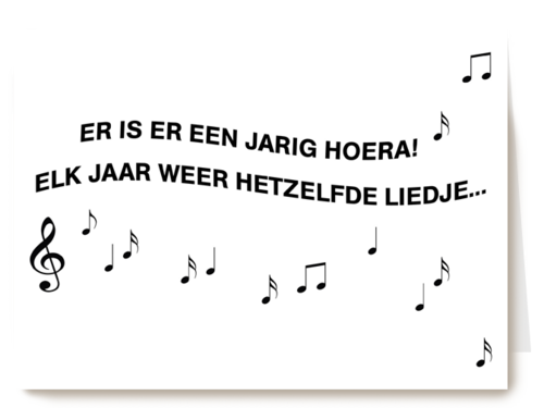 Verjaardagskaart Hallmark | Verjaardagskaart Man Grappig Elk Jaar Weer Hetzelfde Liedje