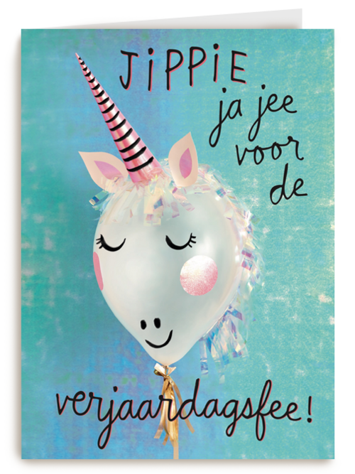 Verjaardagskaart Hallmark | Prodo Design Jippie Ja Jee Voor De Verjaardagfee