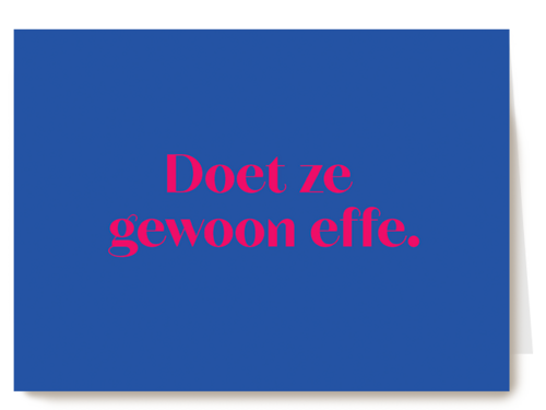 andC Doet ze gewoon effe
