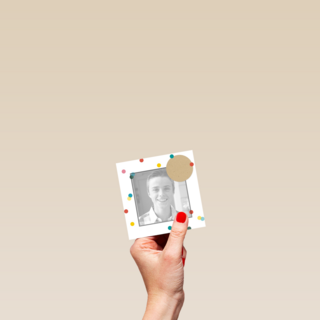 verjaardagsfotokaart happy birthday