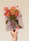 herfst kaart met herfstbloemen