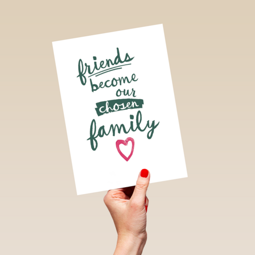 valentijnkaart friends become our closer family