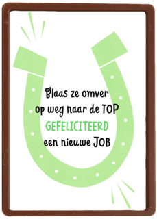 nieuwe baan kaart blaas ze omver