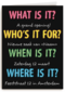 what who when where