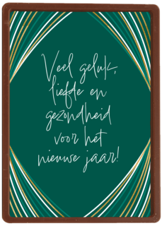 Kerstkaart veel geluk en liefde