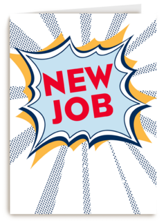 nieuwe baan kaart new job
