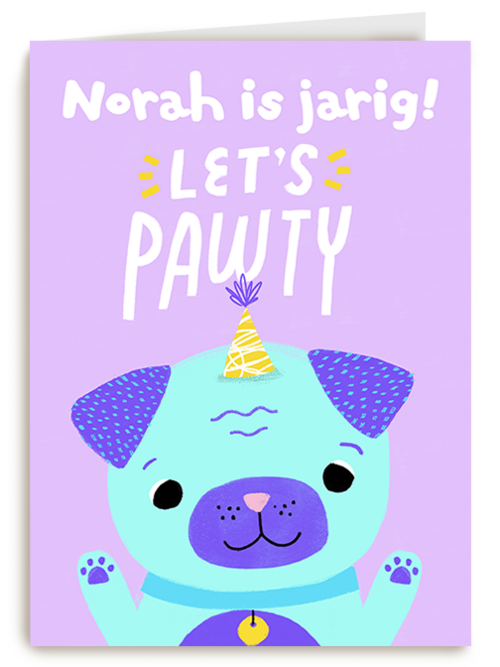 Verjaardagskaart Hallmark | Verjaardag Lets Pawty