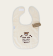 Slabbetje Love You Beary Much Beige 